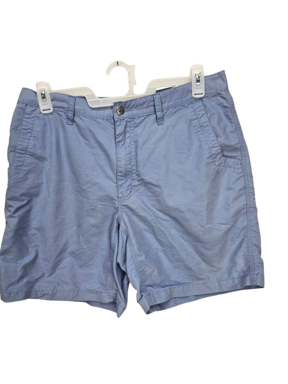 Mountain Khakis Jackson Hole Wyoming Mens Blue Casual Shorts 36x8 Cotton Blend